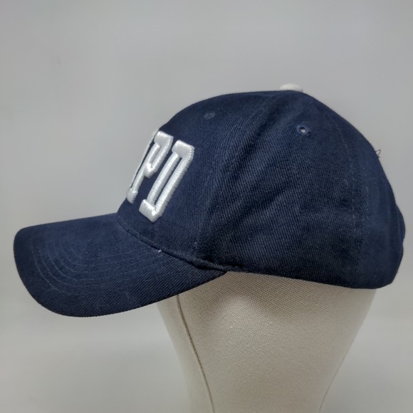 Colosseum Men's Strapback Hat Blue Embroidered NYPD Logo Patriotic - Picture 3 of 7